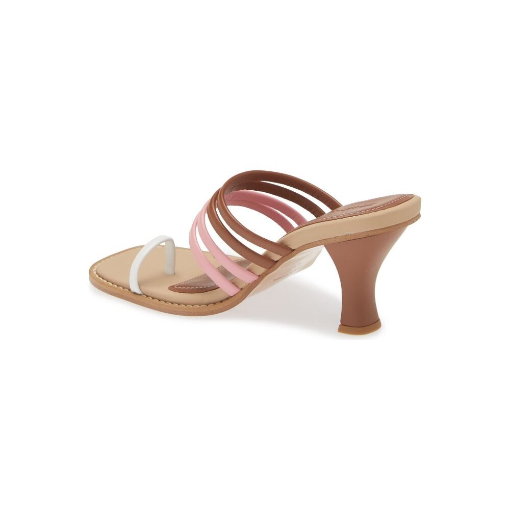 🆕SHEKUDO Bondi Heel Sandal Shoes 9 Brown Pink
